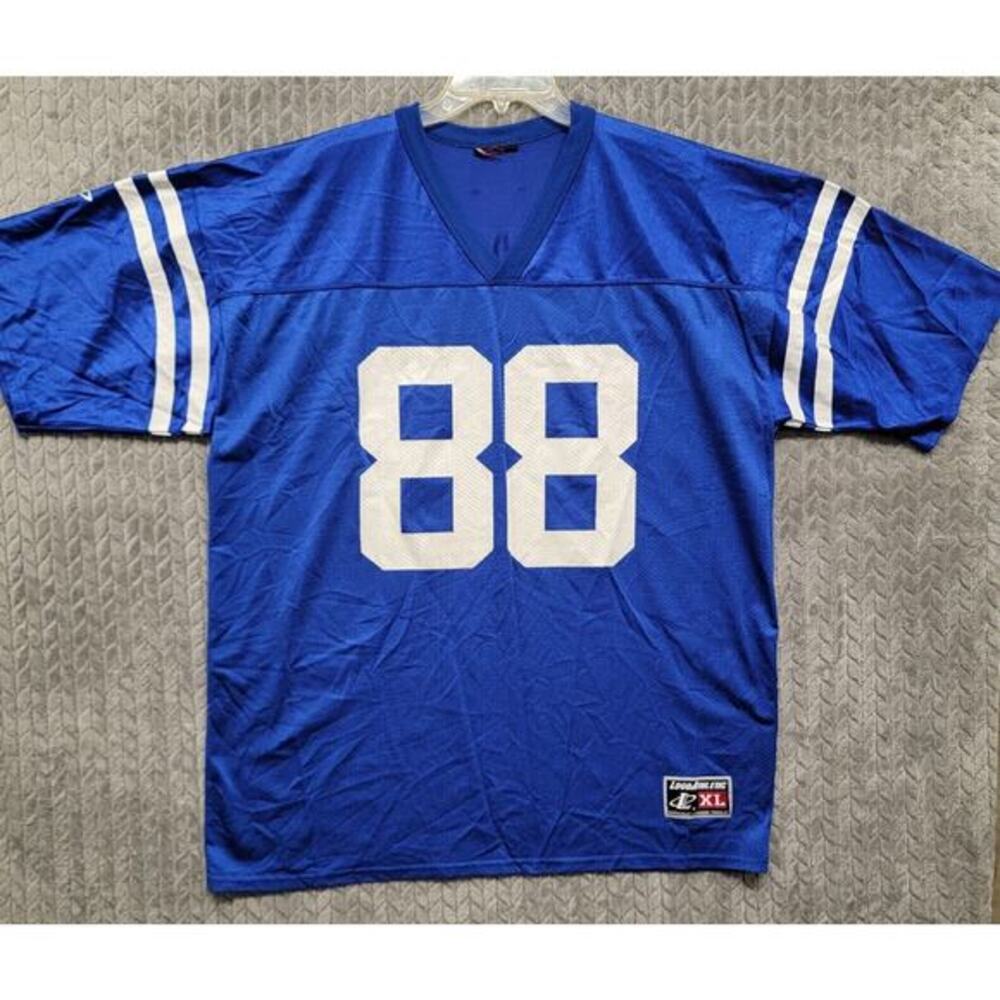 Vintage Logo Athletic Indianapolis Colts Marvin Harrison NFL Jersey Size XL Blue